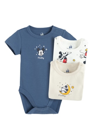 3 bodys Mickey Disney - Bleu