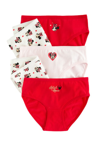 5 culottes Mickey Disney - Rouge