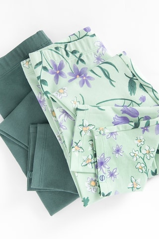 2 leggings - Vert