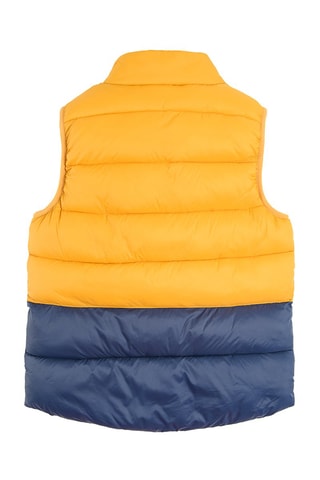 Doudoune sans manches Jaune et bleu marine