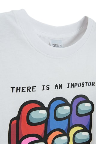 T-shirt Among Us - Blanc