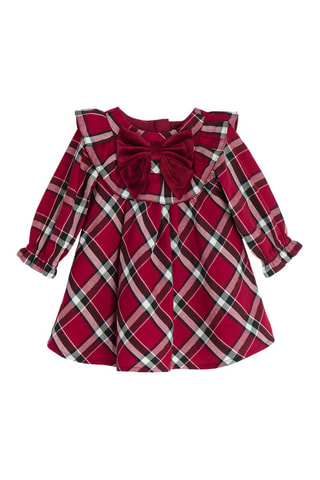 Robe et mi-bas - Bordeaux et écru