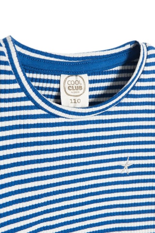 T-shirt Blanc et bleu roi