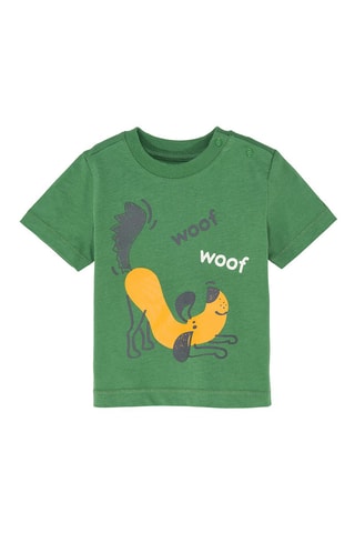 T-shirt Vert chiné