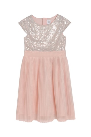 Robe plissée Rose