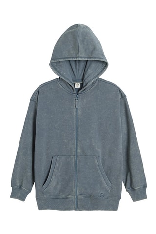 Sweat à capuche Anthracite chiné