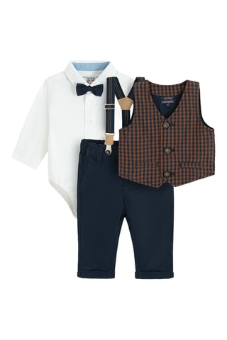 Ensemble 3 pièces - Bleu marine et blanc