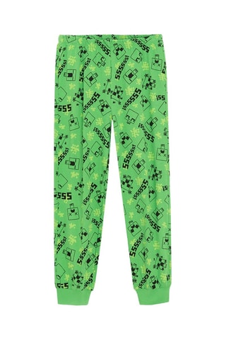 Pyjama Minecraft - Gris clair chiné et vert