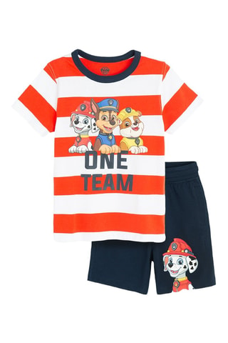 T-shirt et short Pat’ Patrouille - Orange et bleu marine