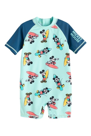 Combinaison de bain Mickey Disney - Turquoise clair