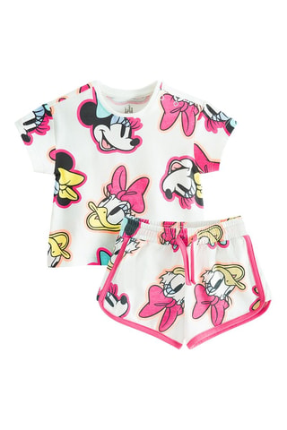 T-shirt et short Minnie et Daisy Disney - Blanc