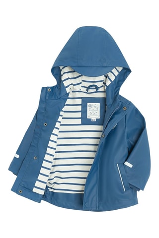 Imperméable à capuche - Bleu marine