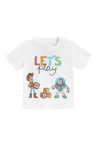 T-shirt Woody et Buzz l’Eclair Toy Story Disney Pixar - Blanc