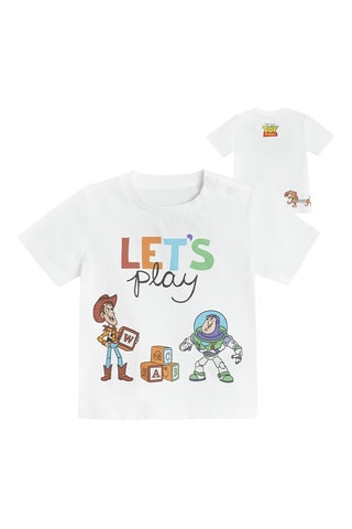 T-shirt Woody et Buzz l’Eclair Toy Story Disney Pixar - Blanc