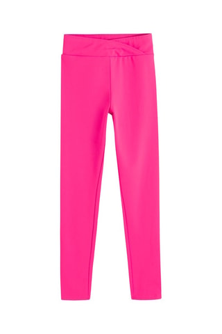 2 leggings - Fuchsia et vert d'eau