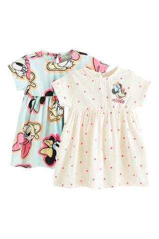 2 robes Minnie et Daisy Disney - Blanc et ciel