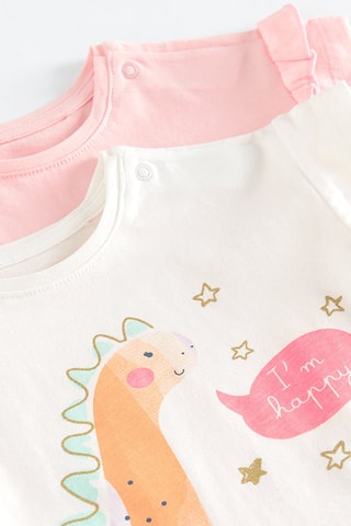 2 t-shirts - Rose et blanc