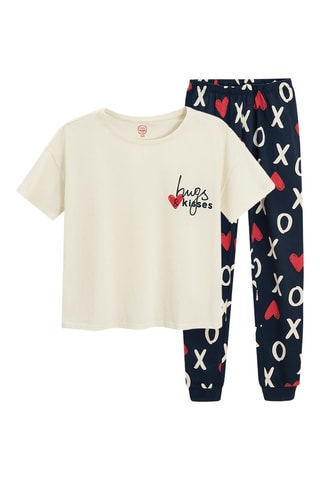 Pyjama - Beige et noir