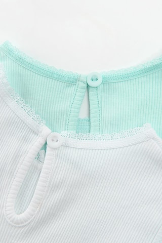 2 bodys en coton biologique – Vert et blanc