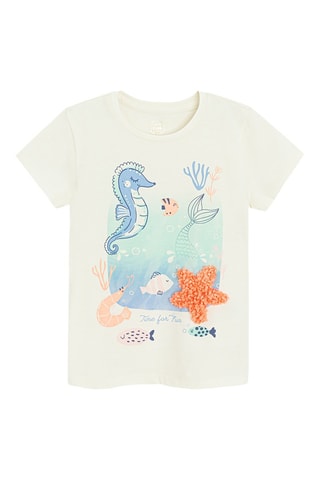 T-shirt -  Ecru