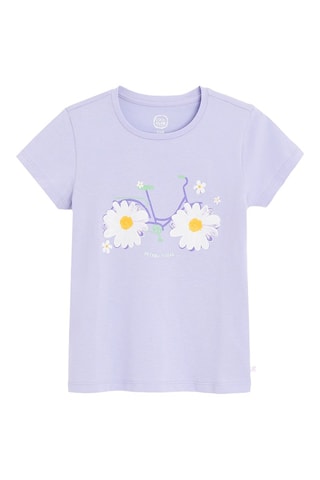 T-shirt - Violet clair et blanc