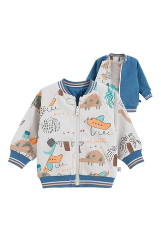 Veste - Blanc et orange