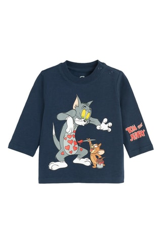 T-shirt Tom et Jerry Warner Bros - Bleu marine