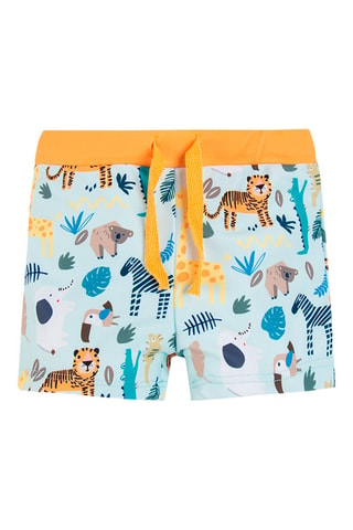 Boxer de bain Ciel et orange