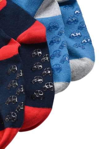 5 paires de chaussettes antidérapantes Orange et jaune