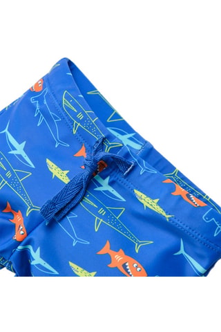 Boxer de bain Bleu marine et orange