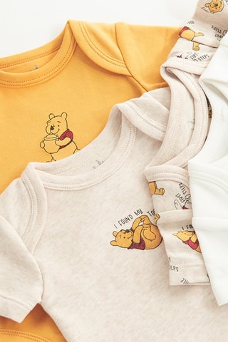 4 bodys Winnie l’Ourson Disney - Jaune et beige