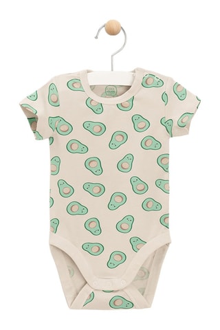 4 bodys - Beige et vert