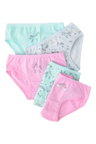5 culottes Licorne – Rose et vert