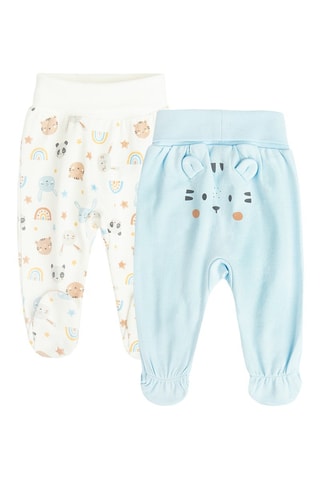 2 pantalons - Bleu clair