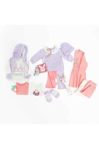 Veste à capuche - Mauve