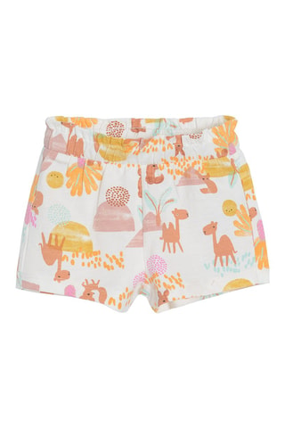 2 shorts Moutarde et blanc