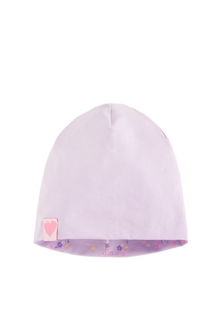Bonnet réversible - Mauve