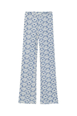 2 pantalons - Corail et bleu cobalt