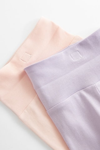 2 pantalons - Saumon et mauve