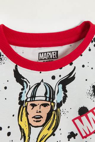Pyjama Avengers Marvel - Blanc et rouge