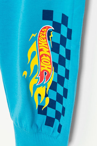 Pyjama Hot Wheels - Blanc et bleu