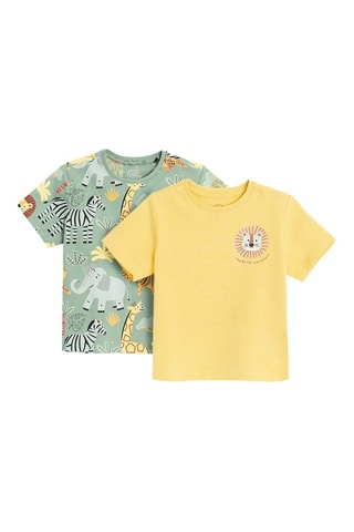 2 t-shirts - Vert et jaune