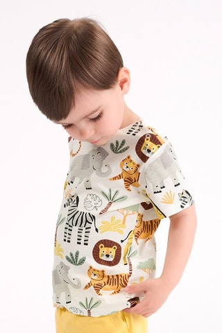 2 t-shirts - Vert et jaune