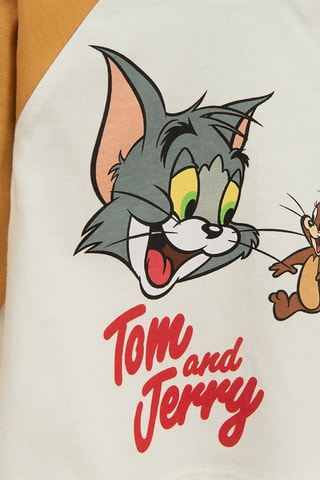 T-shirt Tom et Jerry - Ecru
