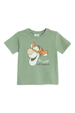 T-shirt Tigrou et Winnie l'Ourson Disney - Vert