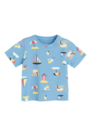 2 t-shirts - Bleu clair et blanc