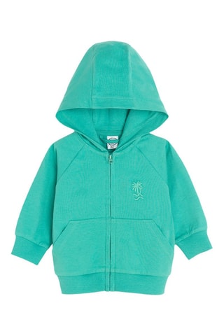 Sweat à capuche - Turquoise