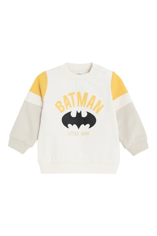Sweat Batman La Ligue des Justiciers DC Comics - Blanc