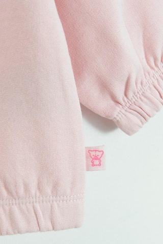 Sweat et pantalon - Ecru et rose