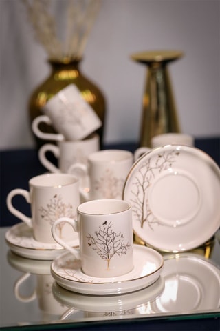 Serviço de café em porcelana - 6 pessoas